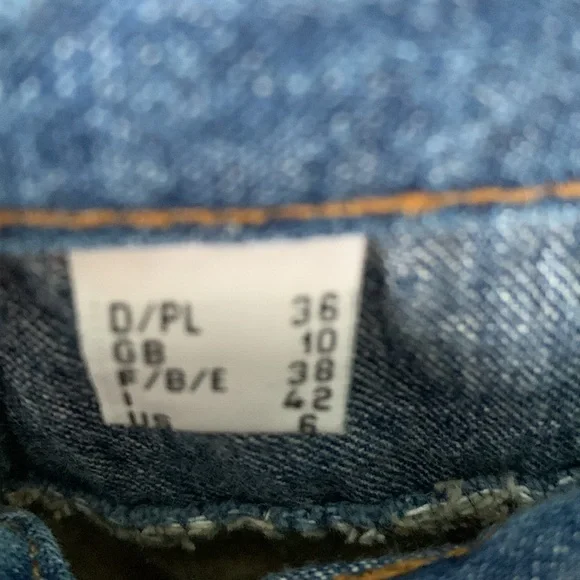 Rainbow Colorful Patchwork jeans vintage sz 6 euc - Picture 5 of 12